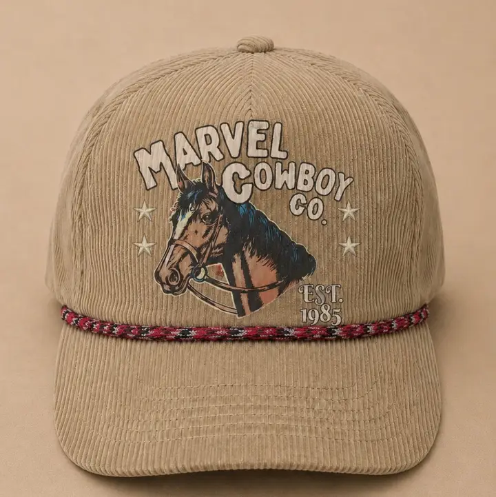 Tan Marvel Cap