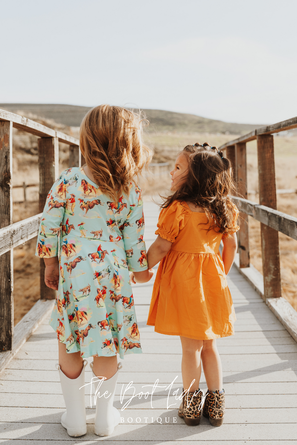 MUSTARD BUTTON PUFF SLEEVE GIRL DRESS