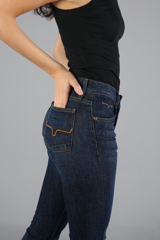 KIMES WOMENS JEANS - JENNIFER BLUE