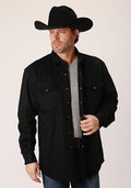 Long Sleeve Solid 2 Pocket Snap 03-001-0423-6612 AS