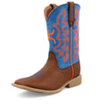 Hooey Boot - Cognac Bullhide & Neon Blue