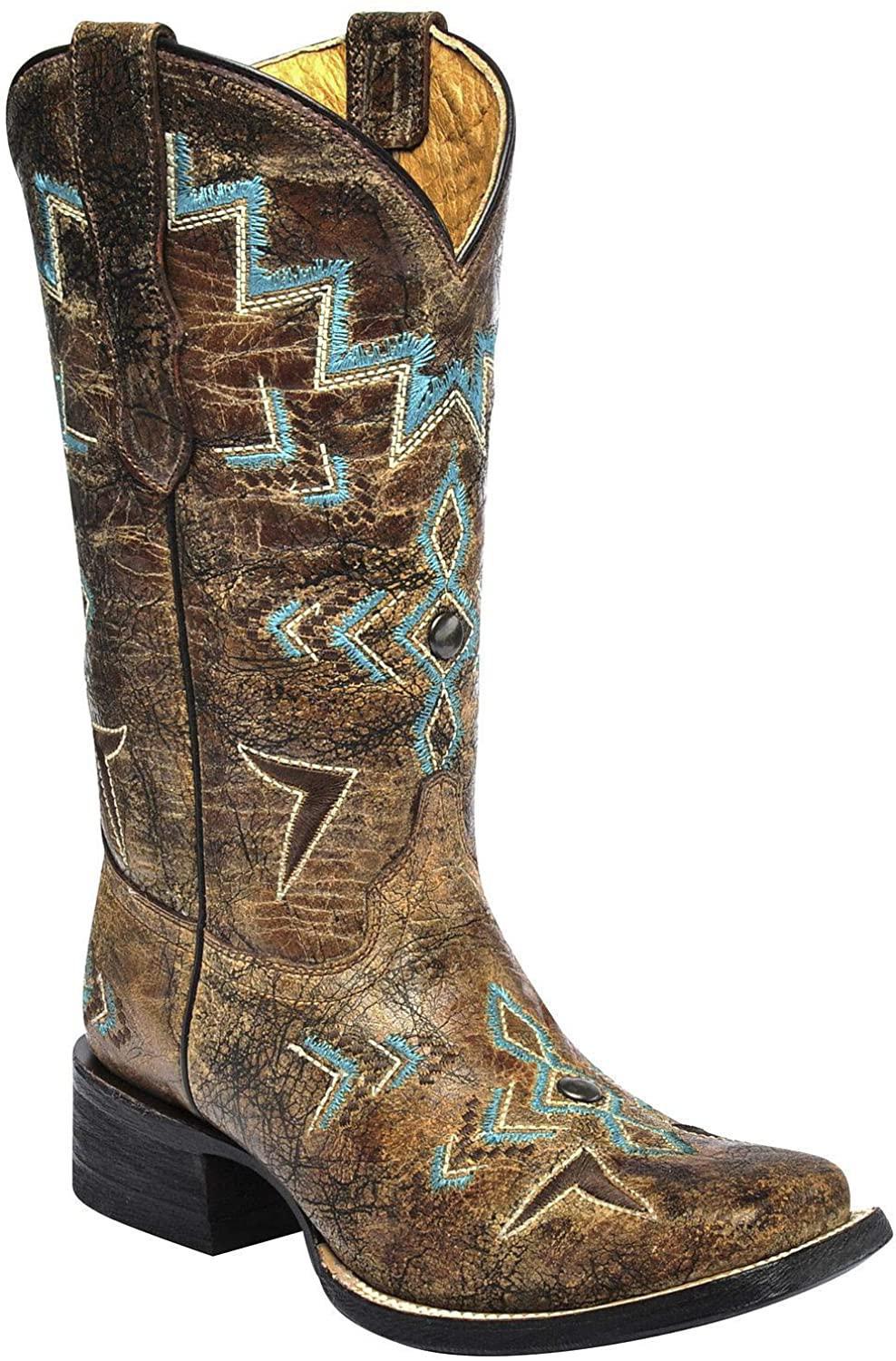 TN BRONZE / TURQUOISE SQ. TOE E1052