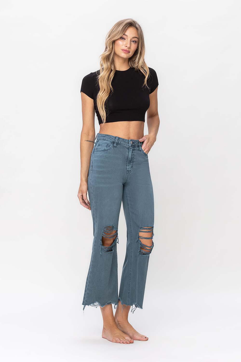 90'S VINTAGE CROP FLARE - BALSAM