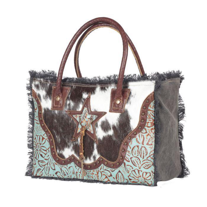 ARTICULATE CANVAS & HAIRON BAG - S-4399