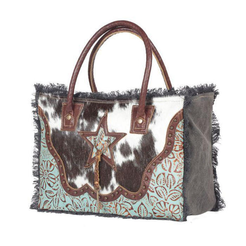 ARTICULATE CANVAS & HAIRON BAG - S-4399