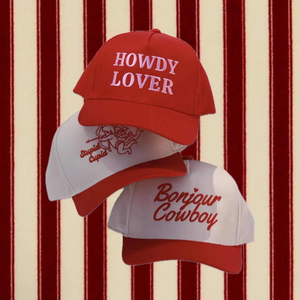 Howdy Lover Hat Valentines Collection - Red/Red