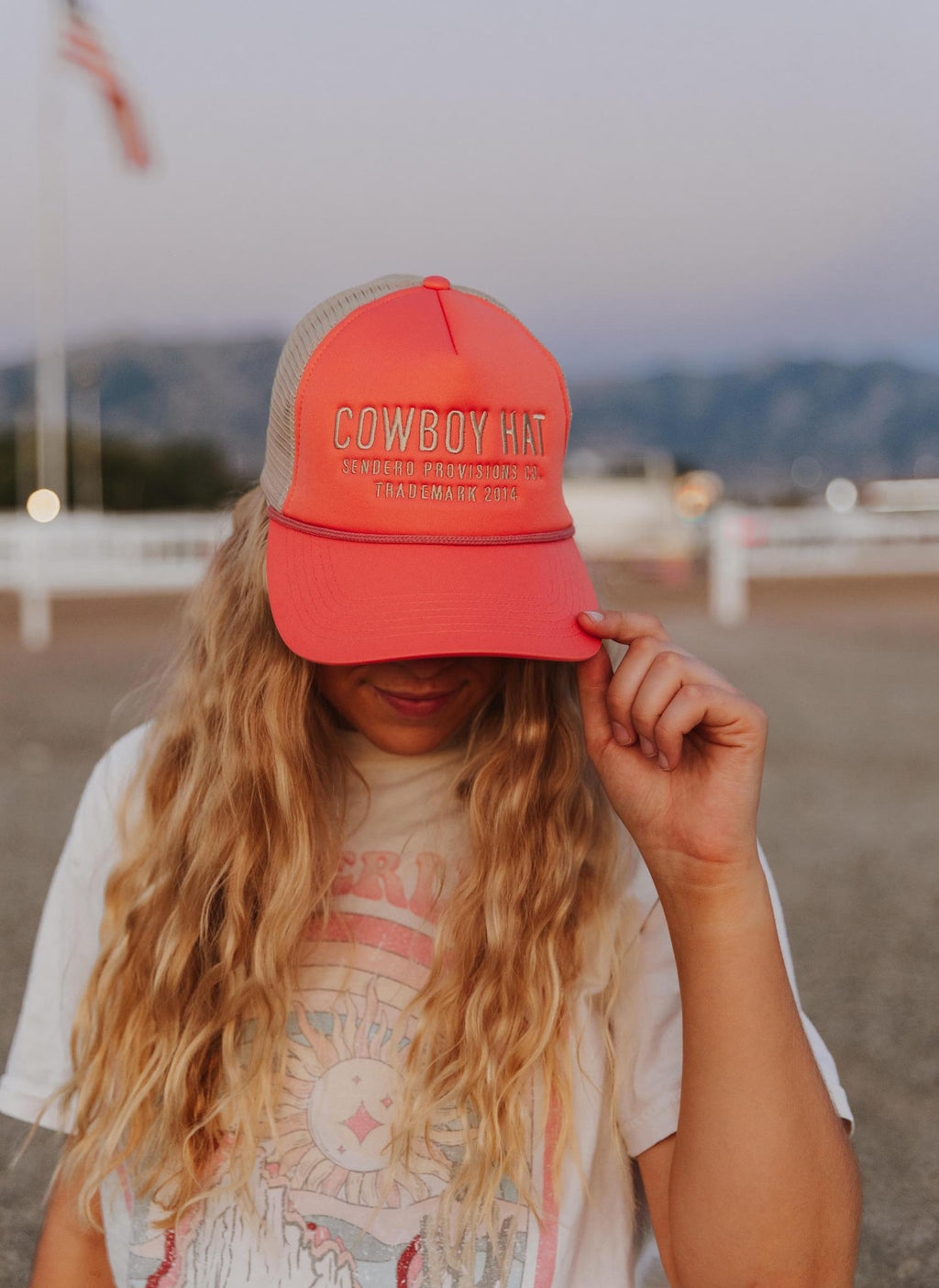 Sendero Provisions Company Cowboy Hat - coral