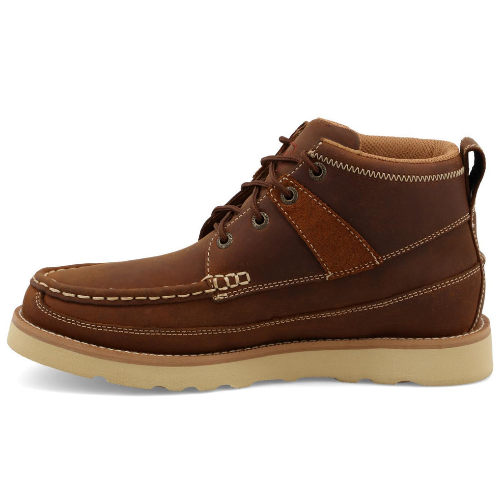 4" WEDGE SOLE BOOT - OILED SADDLE   WCA0074