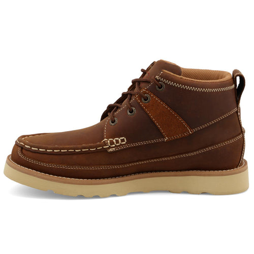4" WEDGE SOLE BOOT - OILED SADDLE   WCA0074