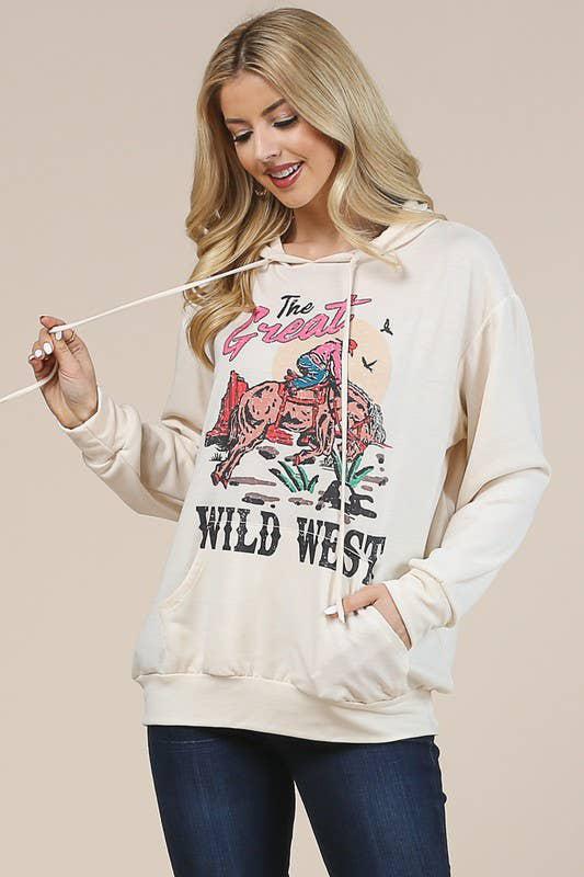 THE GREAT WILD WEST RELAXED FIT FRENCH TERRY HOODIE