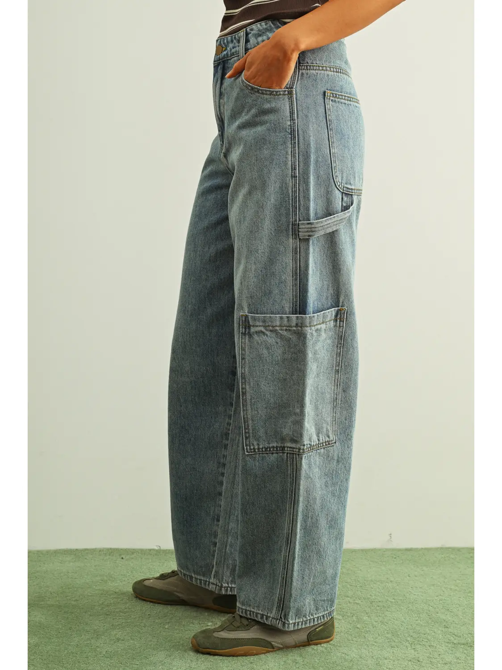 Light Wash Denim Pants