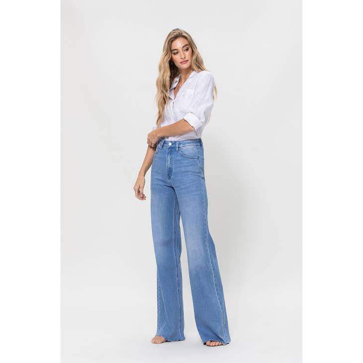 SUPER HIGH RISE WIDE LEG JEAN - WORK SONG