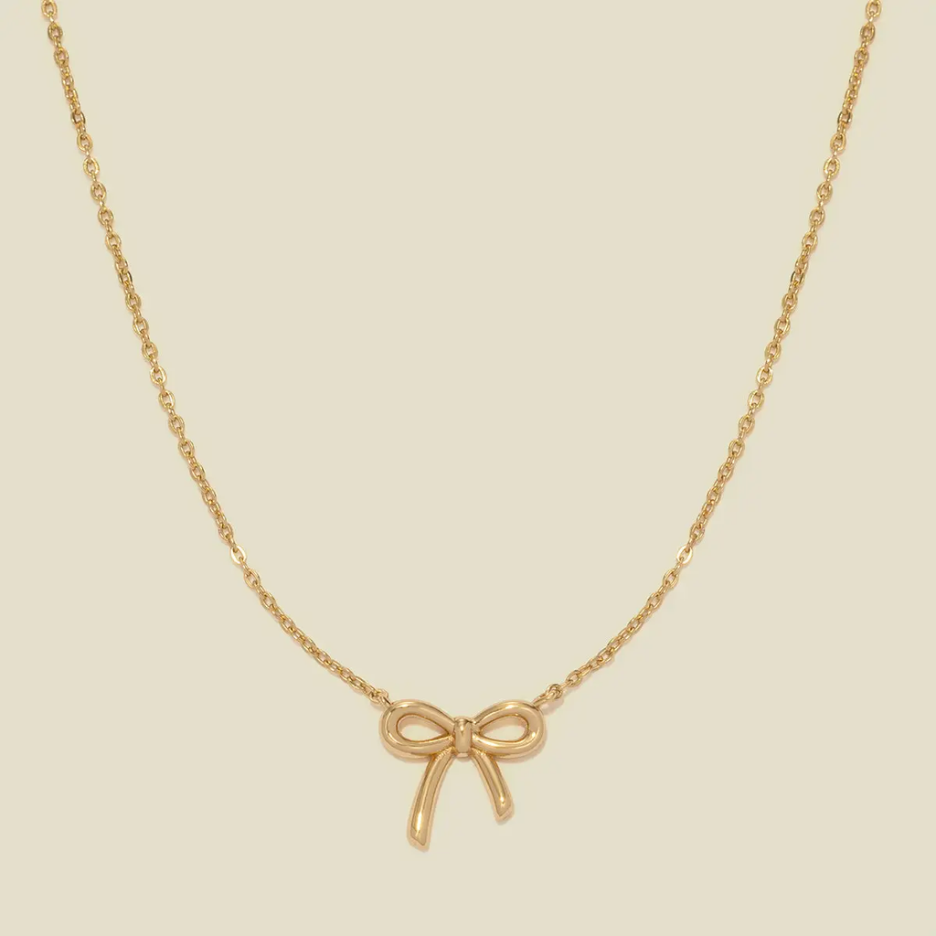 Made By Mary Bow Necklace - Gold