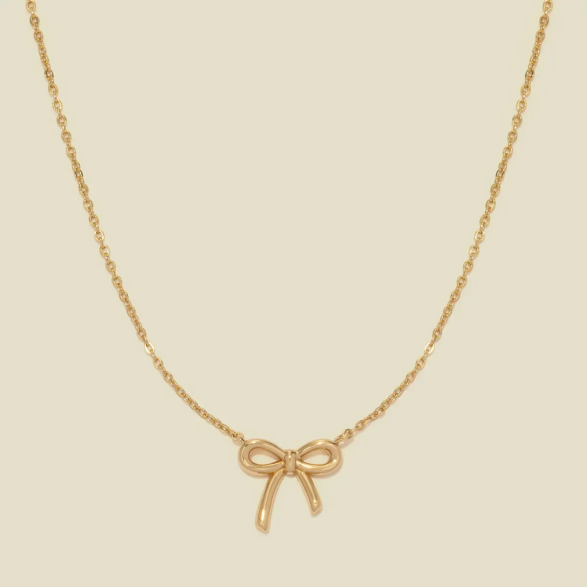 Made By Mary Bow Necklace - Gold