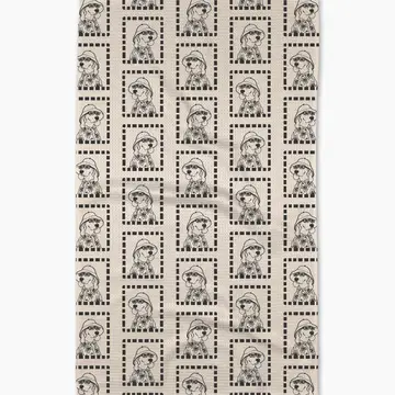 Ready For Summer Doggy Tea Towel