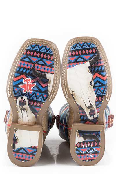 AWESOME AZTEC / BULL SKULL Sole 14-018-0077-0852