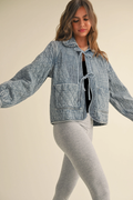 Quilted Denim Jacket