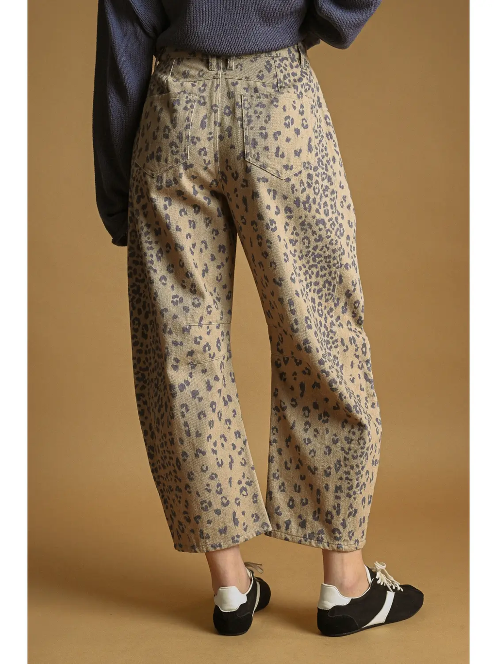 Cheetah Print Barrel Pants