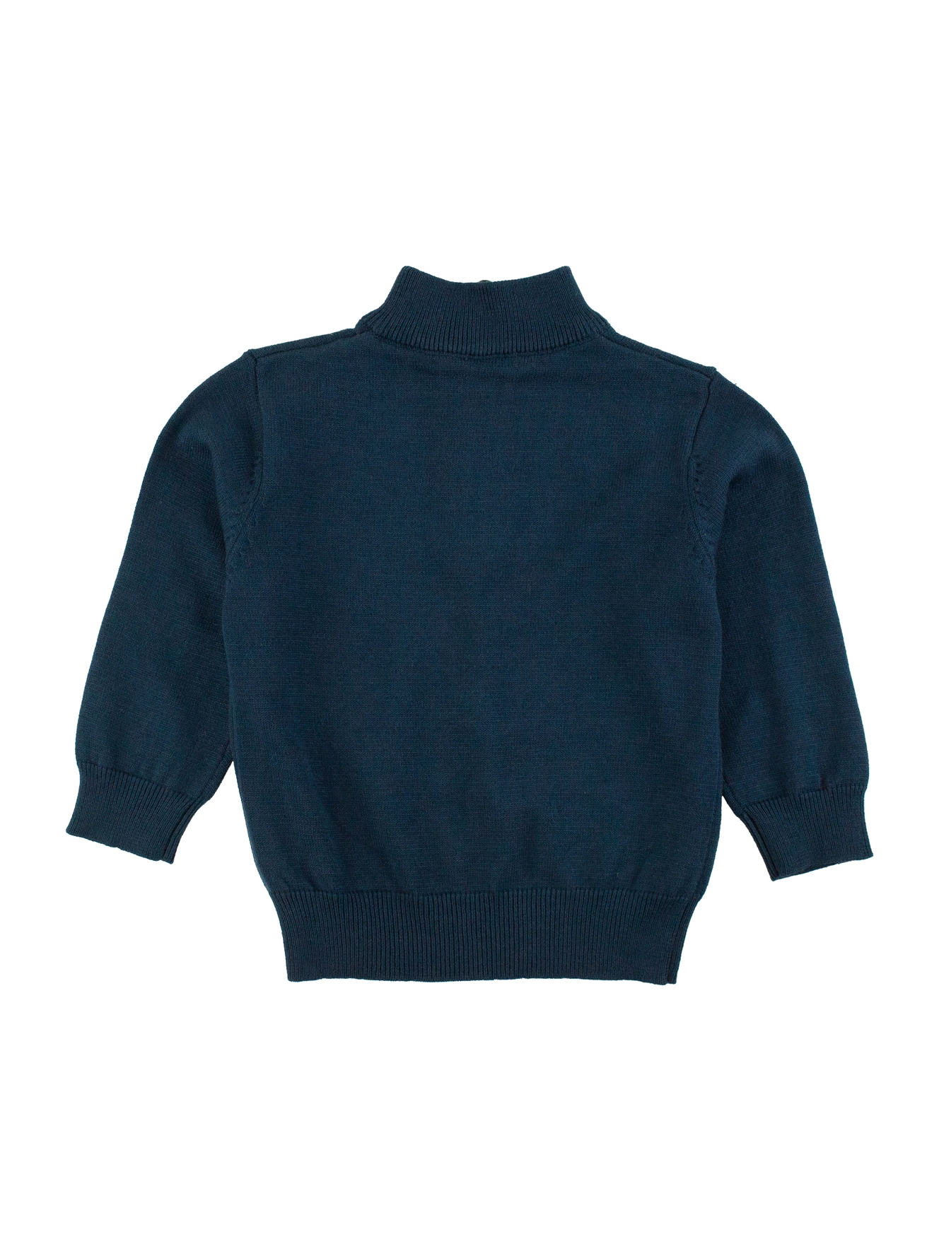 Boys Dark Navy Quarter-Zip Sweater - Navy