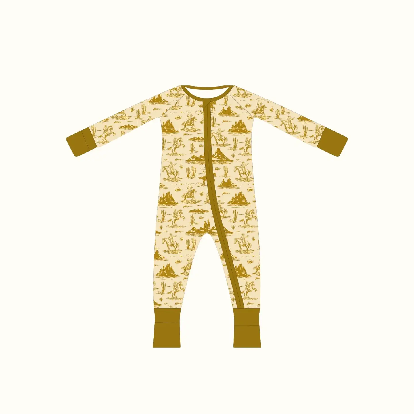 Saddle Up Bamboo Baby Sleeper, Western, Rodeo, Bamboo Pajama