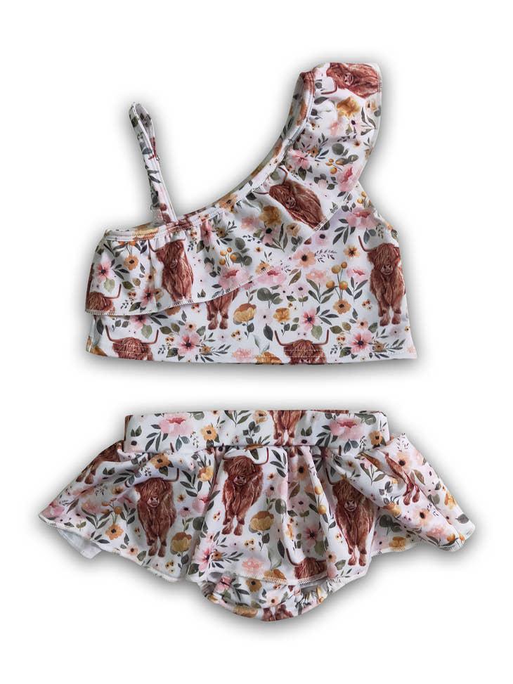COW PRINT SWIMSUIT BABY/GIRLS SWIMSUIT
