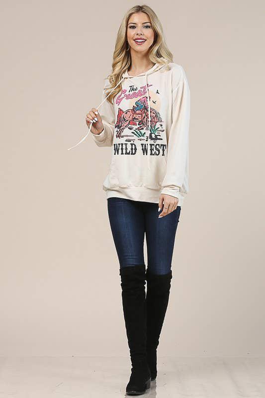 THE GREAT WILD WEST RELAXED FIT FRENCH TERRY HOODIE