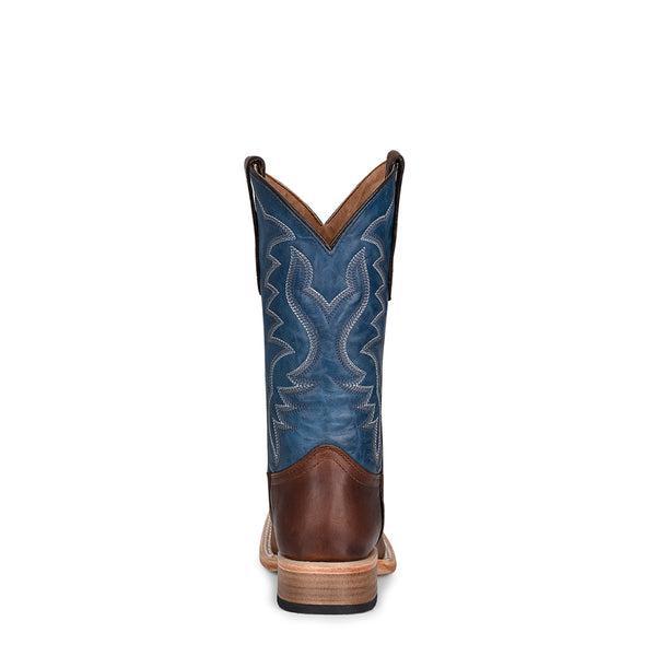 TN BROWN/BLUE EMBROIDERY SQ. TOE J7103