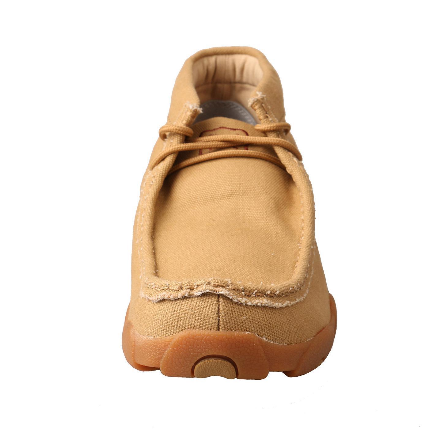 MENS CHUKKA DRIVING MOCS - KHAKI/CANVAS MDM0051