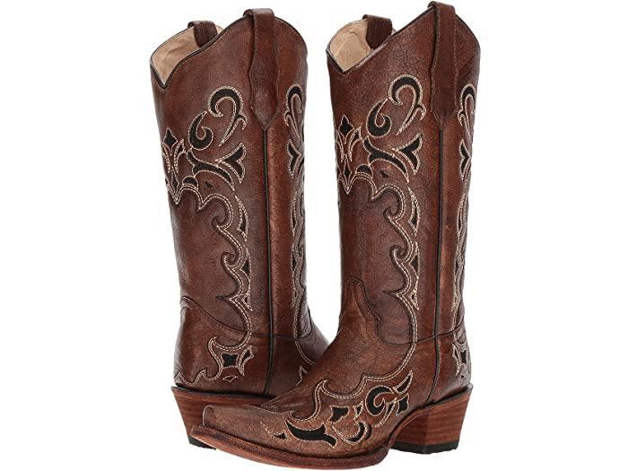 LD BROWN /  BLACK SIDE EMBROIDERY L5247