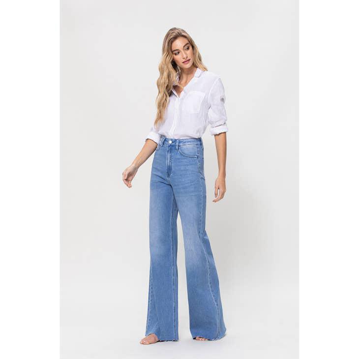SUPER HIGH RISE WIDE LEG JEAN - WORK SONG