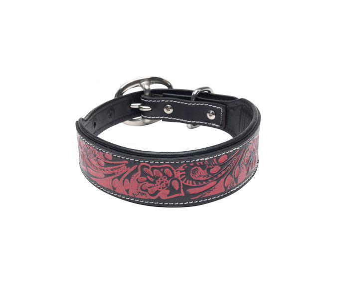 Lucky Diego Hand-tooled Dog Collar