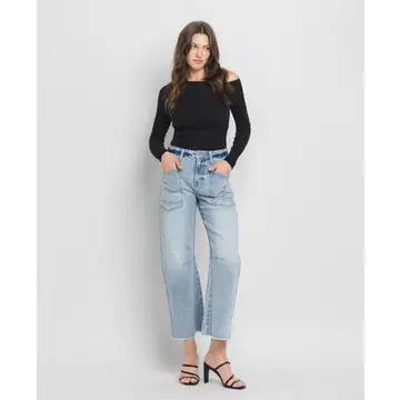Super High Rise Barrel Jeans | Heroine