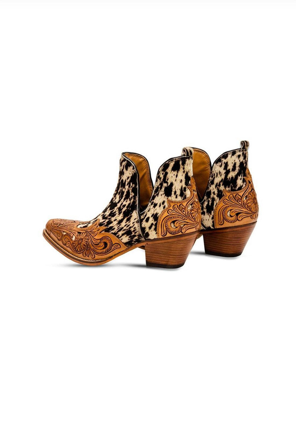 West Street Western Hand Tooled Booties -  S-6935