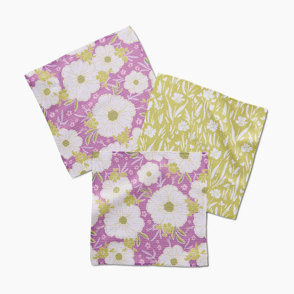Field of Spring Flowers Dishcloth Set