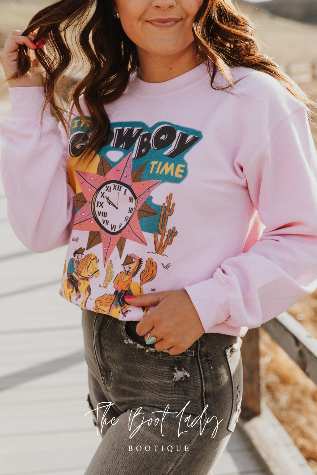GINA Cowboy Time Sweatshirt