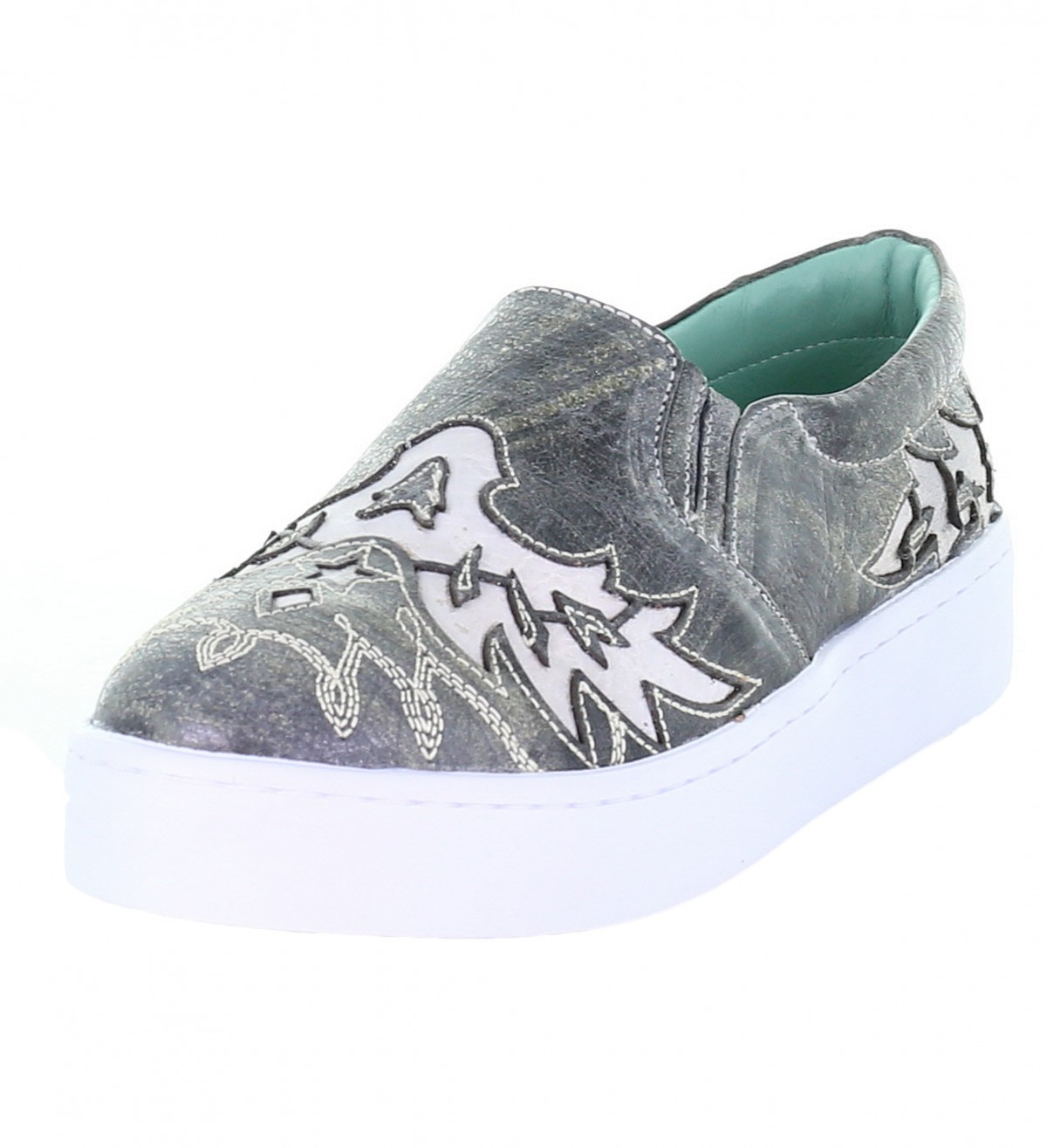 LD BLACK INLAY & EMBROIDERY SNEAKER E1567