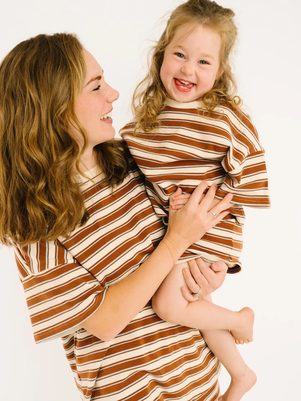 Toffee Stripe Slouchy Set