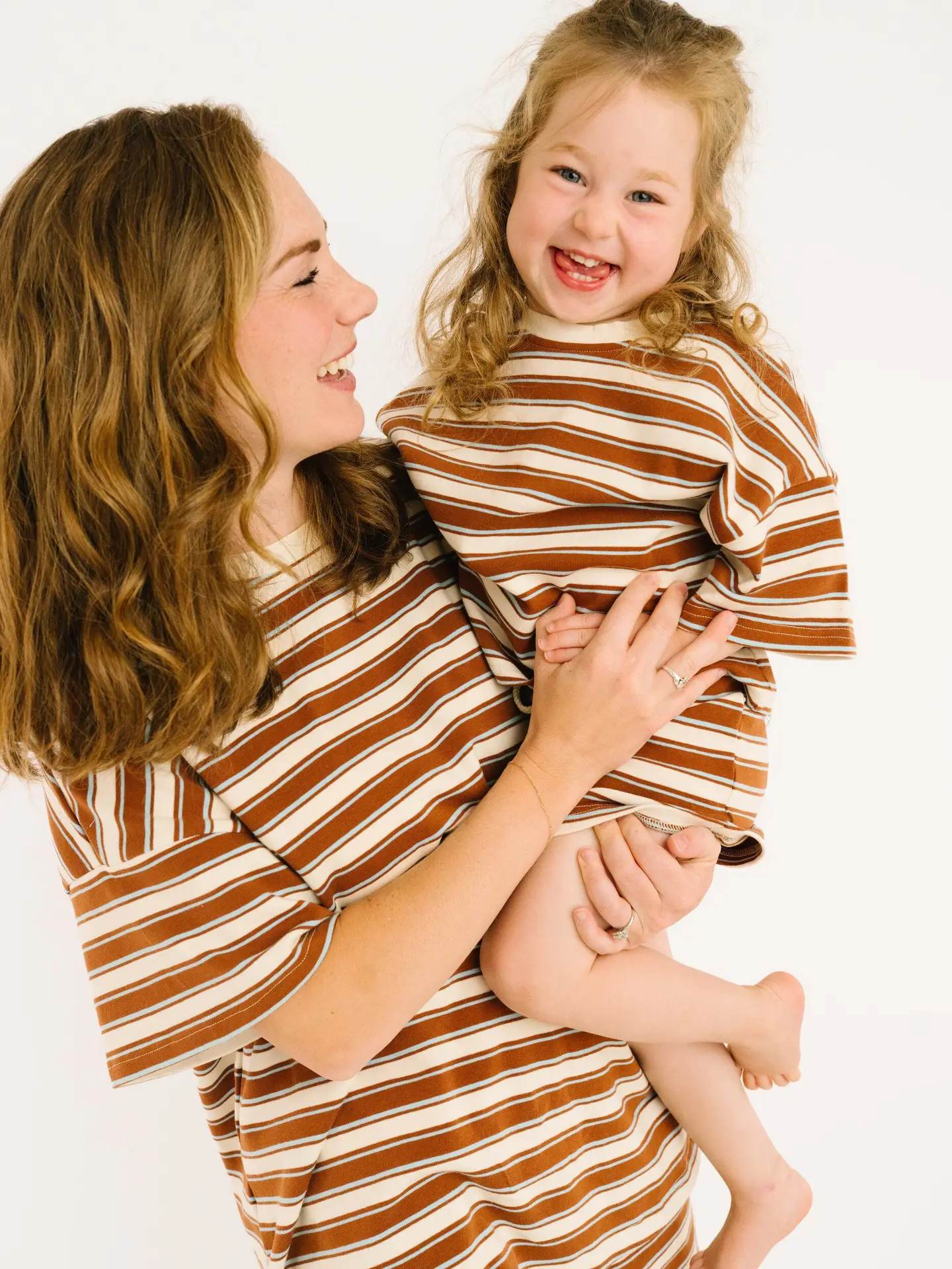 Toffee Stripe Slouchy Set