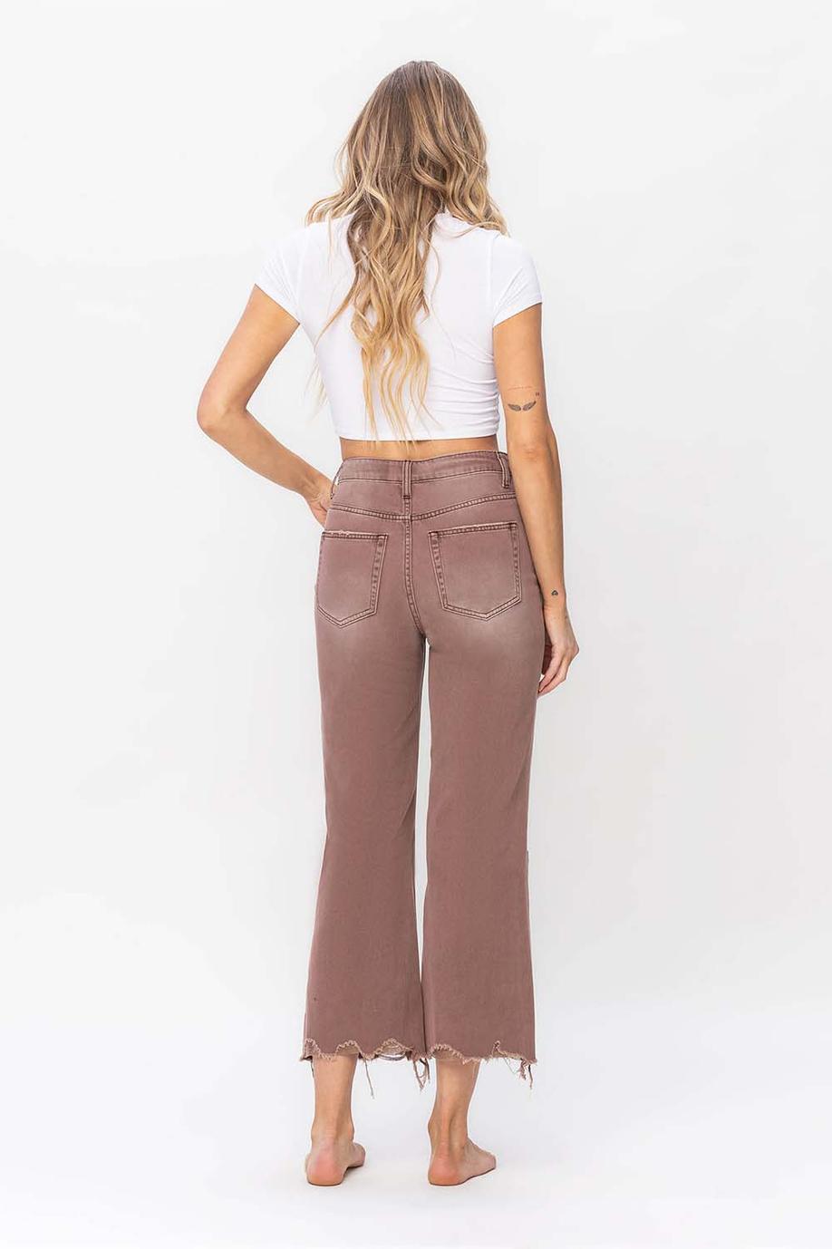 90'S VINTAGE CROP FLARE - AZTEC