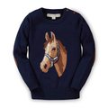 Horse Intarsia Pullover Sweater - Baby