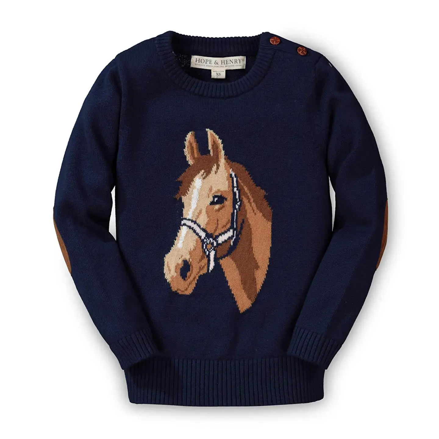 Horse Intarsia Pullover Sweater - Baby