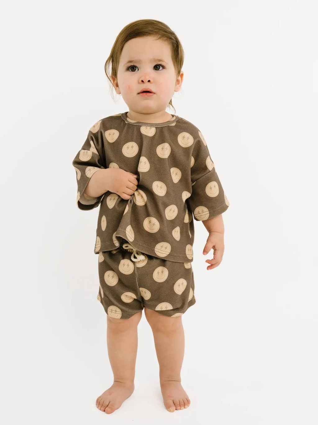 Neutral Smileys Slouchy Set