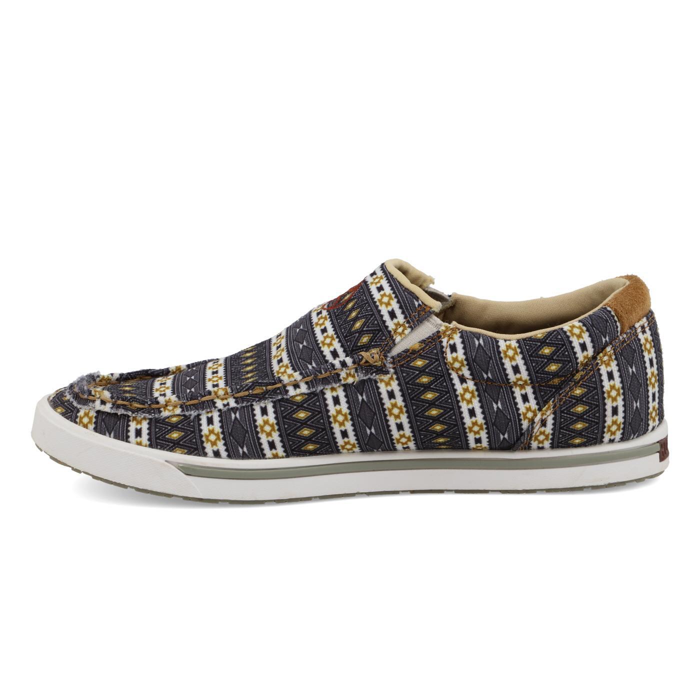 Hooey Slip-On Loper - Black & Yellow Multi WHYC024