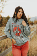 TEXAS COWBOY REUNION SWEATSHIRT - MINERAL GREY