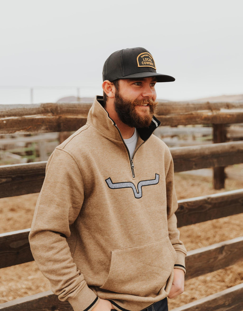 KIMES MEN'S FILMORE FLEECE ARMY HEATHER