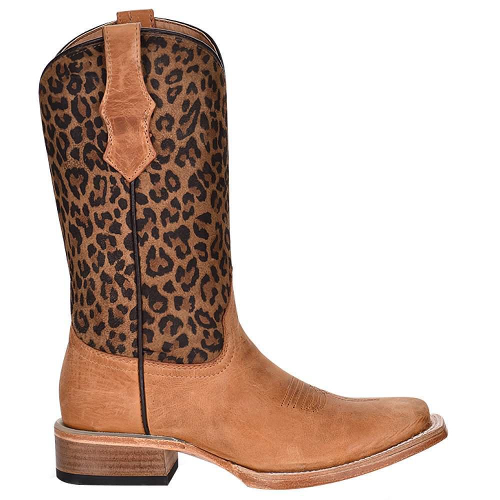 TN HONEY LEOPARD PRINT SHAFT SQ. TOE - J7104