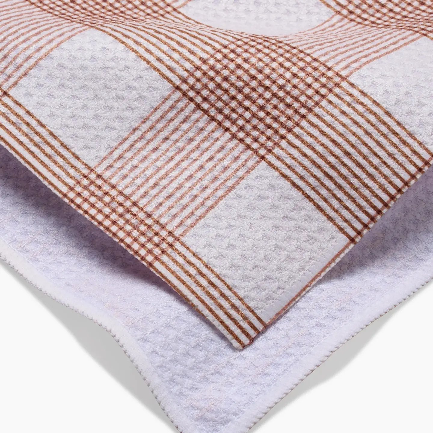 Vintage Gingham Natural Tea Towel