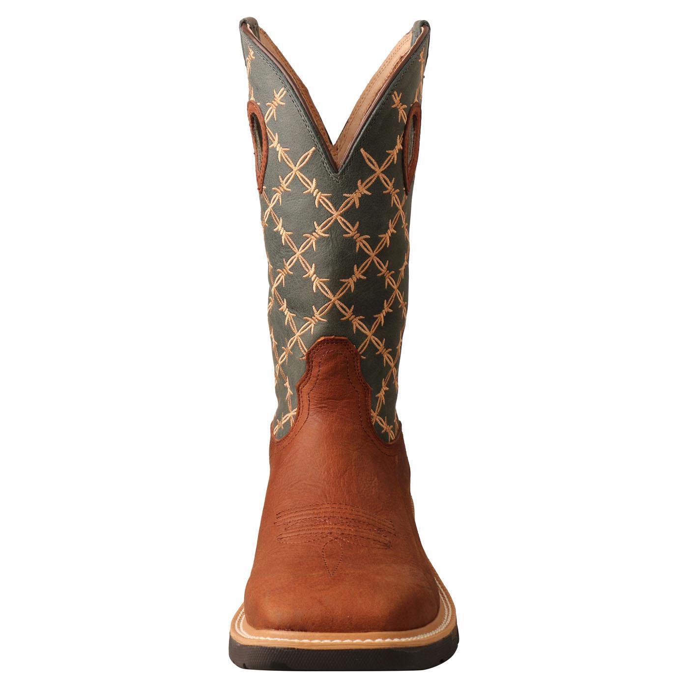 12" Western Work Boot - Mocha & Slate MXB0005