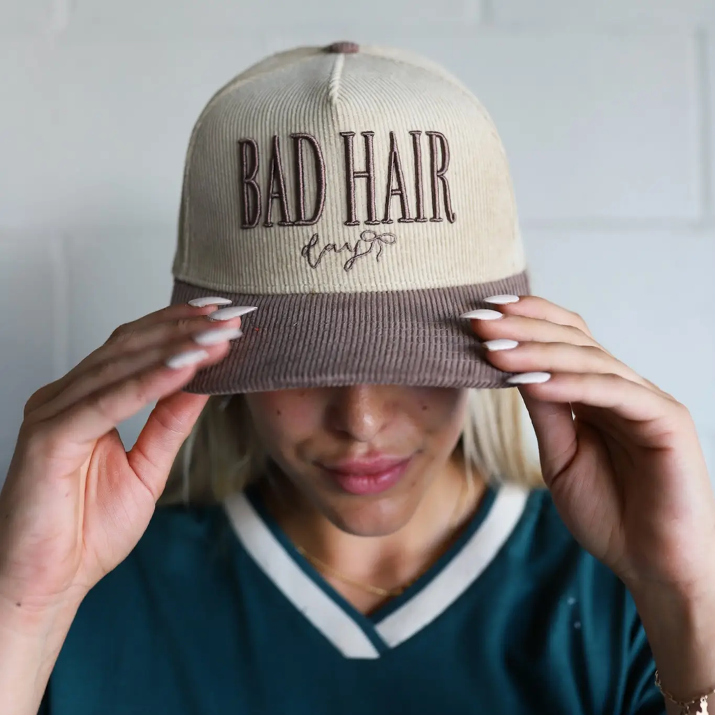 Bad Hair Day Trucker Hat - GRANDPA BROWN