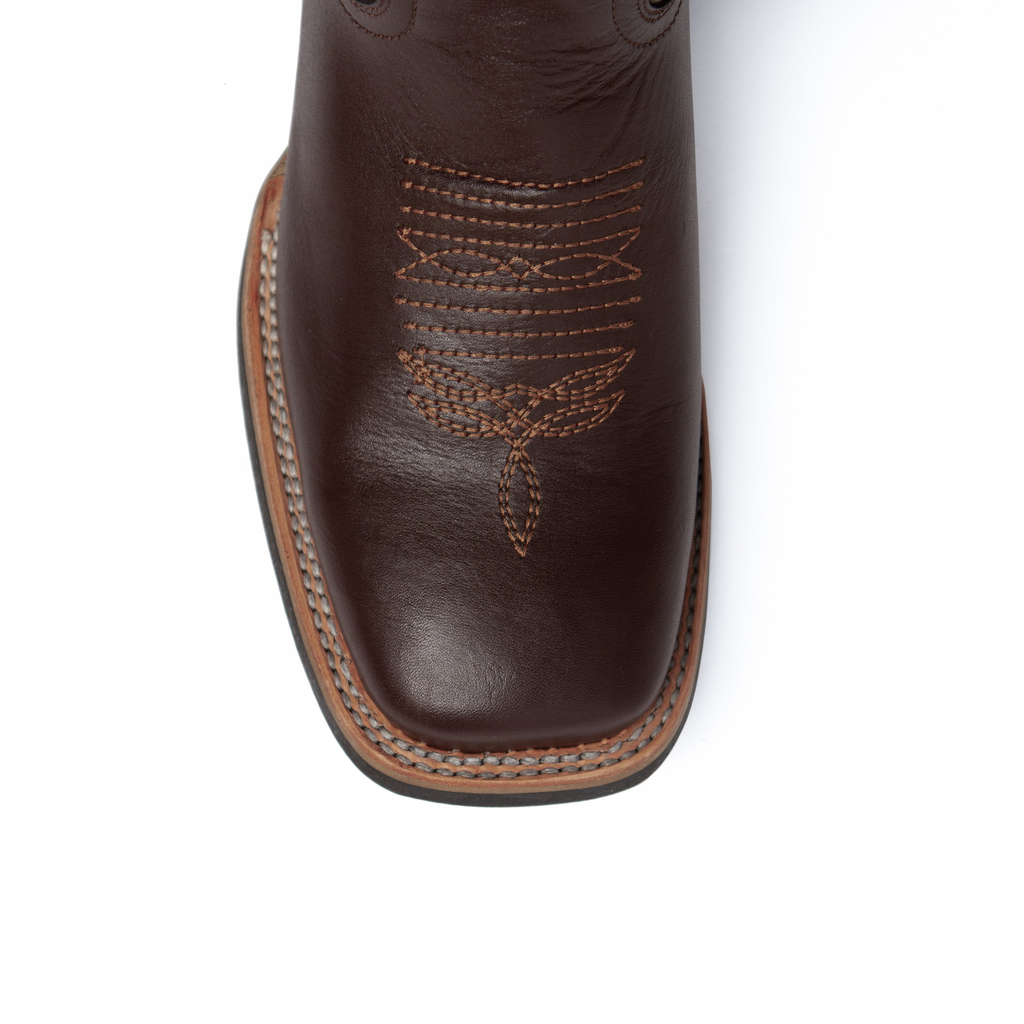 Men's French Calf Chocolate S-Toe